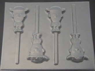 541sp Woodsman Toy Story Chocolate or Hard Candy Lollipop Mold